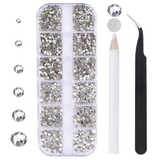 Load image into Gallery viewer, 3792 Pieces Flatback Rhinestones for nails