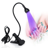 Load image into Gallery viewer, Nail Lamp with Black Gooseneck and Clamp