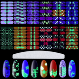 Load image into Gallery viewer, 168 Pieces Gothic Halloween Full Wrap Nail Stickers