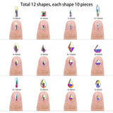 Load image into Gallery viewer, 120 Pcs Multi Shapes Glass Crystal AB Rhinestones