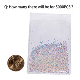 Load image into Gallery viewer, 5000Pcs Ultra Mini 1.2mm Diamond DIY Glass Sand Rhinestones Beads