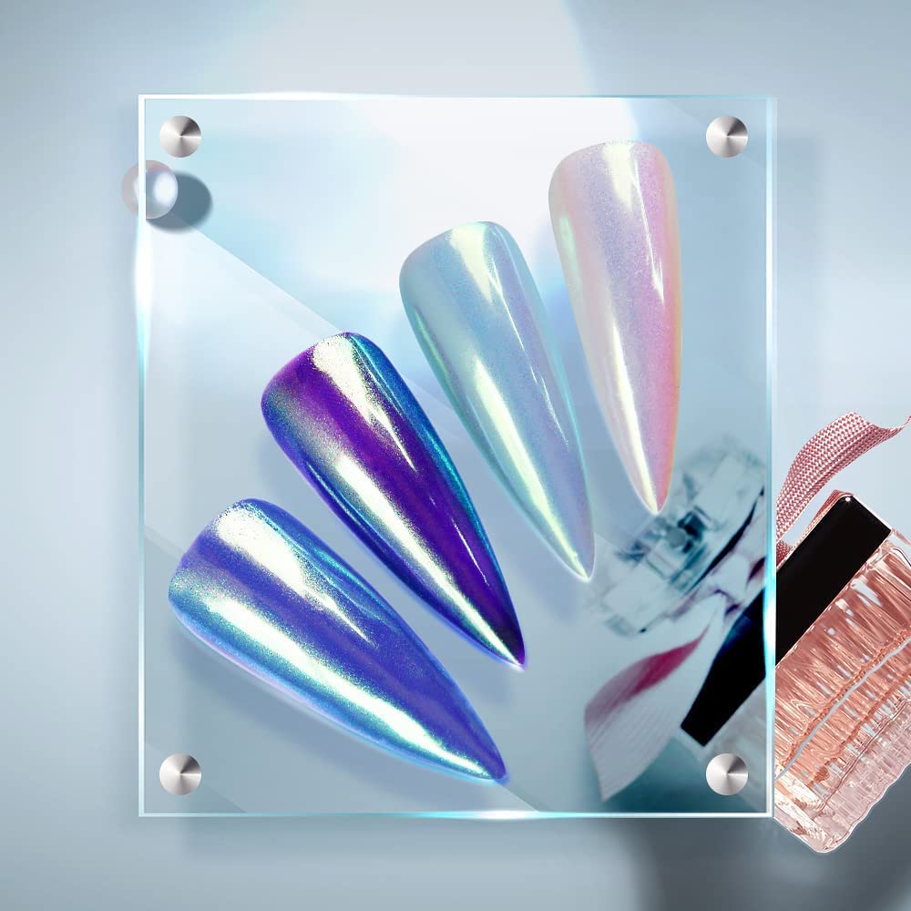 PrettyDiva Mermaid Chrome Nail Powder - Aurora Nail Powders Iridescent –  EveryMarket