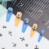 Load image into Gallery viewer, 50 Pcs Cross Nail Art Charm Decoration