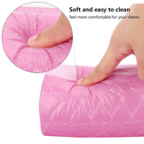 Load image into Gallery viewer, Nail Pillow Hand Rest for Nails, Washable PU Leather Nail Armrest Detachable Manicure Hand Pillow Cushion Nail Art Accessories Tool for Nails Tech (Pink)