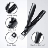 Load image into Gallery viewer, Nail Clipper for Acrylic Nails Nail Cutters Trimmer with Cuticle Pusher Spoon Nail Cleaner and 2 Pieces Nail Files Manicure Tools for Artificial Nail