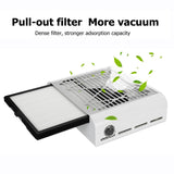 Load image into Gallery viewer, New Nail Dust Collector Machine 40W, Nail Fan Art Salon Suction Machine Vacuum Cleaner Fan for Acrylic Nails and Poly Nail Extention Gel for Nail Drills Nail Dust Cleaner Extractor Fan