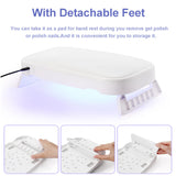 Load image into Gallery viewer, Professional 48W Manicure Hand Rest Nail Lamp, 2 in 1 Nail Arm Rest UV LED Gel Nail Dryer for Nail Salon Home Use