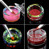 Load image into Gallery viewer, 2Pcs Crystal Glass Bowl Cup for Nail Art Acrylic Powder Liquid