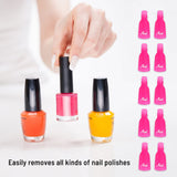 Load image into Gallery viewer, Plastic Nail Art Soak Off Cap Clip (10 Pcs Pink)