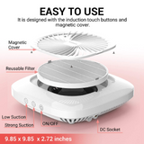 Load image into Gallery viewer, Nail Dust Collector with Reusable Filter, Powerful Nail Vacuum Fan Vent Dust Collector Extractor Electric Dust Suction Machine for Acrylic Gel Nail Polishing, Low Noise, Nail Salon