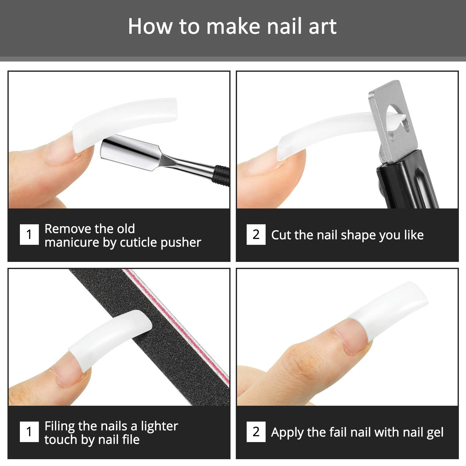 1Pc False Nail Tips Cutter Nail Shape Trimmer Cutting Nail