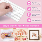 Load image into Gallery viewer, 4 Sets Pink Nail Stand for Press on Nails Display