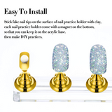 Load image into Gallery viewer, 2 Set Acrylic Nail Art Practice Stands