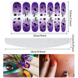 Load image into Gallery viewer, 168 Pieces Gothic Halloween Full Wrap Nail Stickers