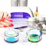 Load image into Gallery viewer, 2Pcs Crystal Glass Bowl Cup for Nail Art Acrylic Powder Liquid