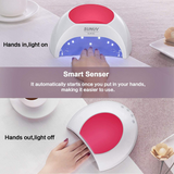 Load image into Gallery viewer, Gel UV Nail Lamp with 4 Timer Setting Sensor(one Pink pad)