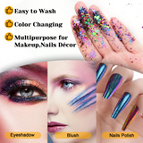 Load image into Gallery viewer, 8 Color Changing Pigment Powder Flakes for Nails Art