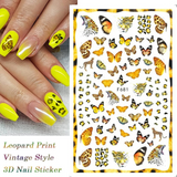 Load image into Gallery viewer, 10 Sheets Butterfly Nail Art Stickers Self-Adhesive Nail Decals