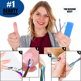 Load image into Gallery viewer, 3-in-1 Professional Cuticle Trimmer with Cuticle Pusher