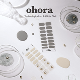 Load image into Gallery viewer, ohora Semi Cured Gel Nail Strips (N Addict) - Works with Any Nail Lamps, Salon-Quality, Long Lasting, Easy to Apply &amp; Remove - Includes 2 Prep Pads, Nail File &amp; Wooden Stick