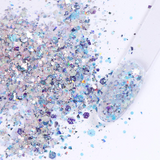 Load image into Gallery viewer, 8 Boxes / Set Holographic Nail Glitter Mermaid Powder Flakes Shiny Charms Hexagon Nail Art Pigment Dust Decoration Manicure