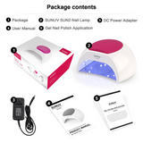 Load image into Gallery viewer, Gel UV Nail Lamp with 4 Timer Setting Sensor(one Pink pad)